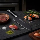 Satake Sword Smith Titan Santoku szakacskés 17 cm-es fekete pengével