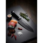 Satake Sword Smith Titan Santoku szakacskés 17 cm-es fekete pengével