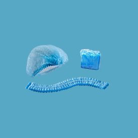 Hajháló, kék, polipropilén - 100 db-os csomag