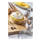 Tartlet karika, perforált, 6,5x2 cm - de Buyer