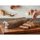 Pástétomforma - terrine forma, perforált, 35x7x7,5 cm, GEO Forme, de Buyer, rozsdamentes