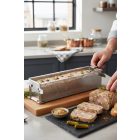 Pástétomforma - terrine forma, perforált, 35x7x7,5 cm, GEO Forme, de Buyer, rozsdamentes