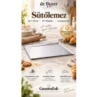 Sütőlemez, 40x30 cm, 45°felhajtás, de Buyer, rozsdamentes