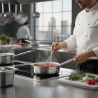 de Buyer Prim Appety Magas Falú rozsdamentes acél Serpenyő 20 cm