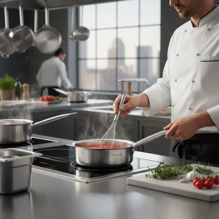 de Buyer Prim Appety Magas Falú rozsdamentes acél Serpenyő 20 cm