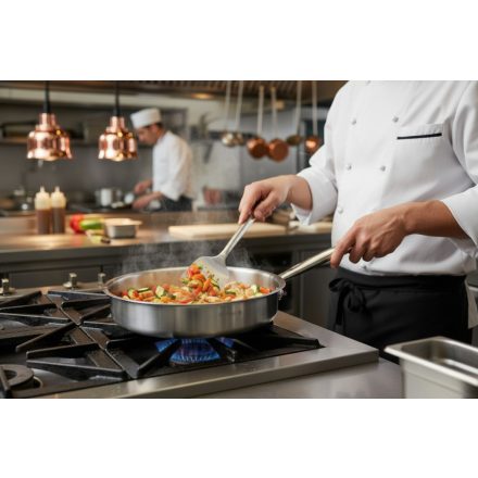 Magas falú serpenyő, 24 cm, Prim Appety, de Buyer, rozsdamentes