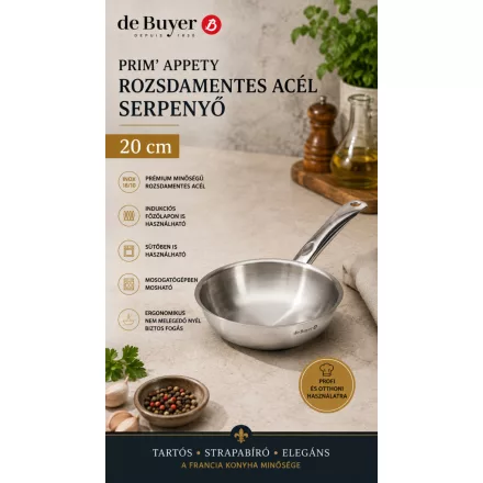 de Buyer Prim'Appety rozsdamentes serpenyő 20 cm