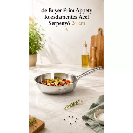 de Buyer Prim Appety Rozsdamentes Acél Serpenyő 24 cm