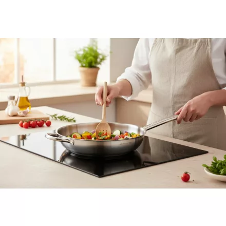 Serpenyő 32 cm, Prim Appety, de Buyer, rozsdamentes