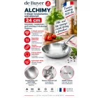 de Buyer Alchimy 3 rétegű rozsdamentes serpenyő – 24 cm, PFAS-mentes