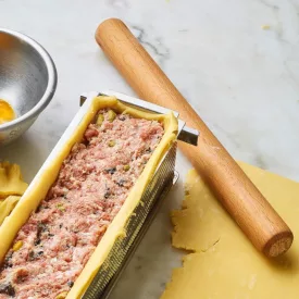   de Buyer Francia Tömör Bükkfa Sodrófa és Tésztanyújtó Henger, 50x5 cm