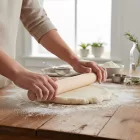 de Buyer Francia Tömör Bükkfa Sodrófa és Tésztanyújtó Henger, 50x5 cm