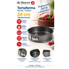 de Buyer tapadásmentes csatos tortaforma – 24 × 6,7 cm