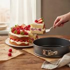 Tortaforma kerek csatos 28 cm, de Buyer, tapadásmentes