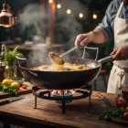 Carbone plus mély vasserpenyő, 32 cm, 6 l, de Buyer