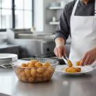 de Buyer La Lyonnaise Ónozott Sütőkosár Mély Vasserpenyőhöz, 39 cm