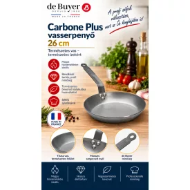 Carbone Plus Vasserpenyő 26 cm-es a de Buyer-től - Prémium minőség