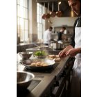 Carbone Plus Vasserpenyő 32 cm-es, füllel a de Buyer-től - Prémium minőség