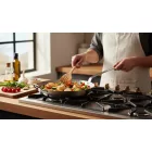 Carbone Plus Vasserpenyő 36 cm-es, füllel a de Buyer-től - Prémium minőség