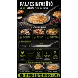 de Buyer Carbone Plus szénacél palacsintasütő 26 cm