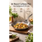 Carbone Plus Vas serpenyő 24 cm, üreges nyél, de Buyer - Prémium minőség
