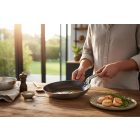 Vasserpenyő, 28 cm, üreges nyél, Carbone Plus, de Buyer - Prémium minőség