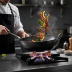 Kékacél Wok 32 cm-es a de Buyer-től