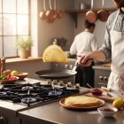 Palacsintasütő, 24 cm, Force Blue, kékacél extra erős, de Buyer