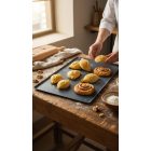 Kékvas GN 1/1 Sütőlemez 53×32,5 cm – ferde peremű profi péksütő tepsi, de Buyer