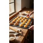 Kékvas GN 2/1 Sütőlemez 65×53 cm – 45° Ferde Perem, Profi Péksütő Tepsi, de Buyer