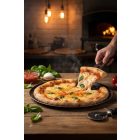 Kékvas perforált perem nélküli pizzaforma, 24 cm, de Buyer