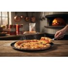 Kékvas perforált perem nélküli pizzaforma, 24 cm, de Buyer