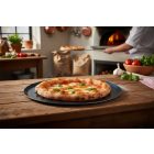 Kékvas perforált perem nélküli pizzaforma, 24 cm, de Buyer