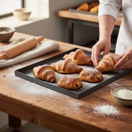 Kékvas Sütőlemez 40×30 cm Péksütéshez – de Buyer Profi Tepsi