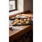 de Buyer Profi Sütőlemez 60×40 cm – Kékvas Péksütő Tepsi, 90° Perem