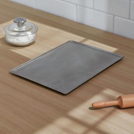 de Buyer sütőlemez 40×30 cm, 45°-os felhajtással – kékvasból, profi használatra