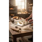 Kékvas Sütőlemez 60×40 cm – Profi Péksütő Tepsi, 45° Ferde Perem, de Buyer
