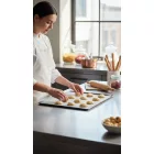 Kékvas Sütőlemez 60×40 cm – Profi Péksütő Tepsi, 45° Ferde Perem, de Buyer