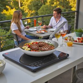 de Buyer Carbone Plus 26 cm-es grill vasserpenyő bordázott sütőfelülettel