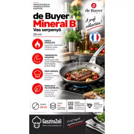 Mineral B Vas serpenyő 24 cm, de Buyer - Kiváló választás