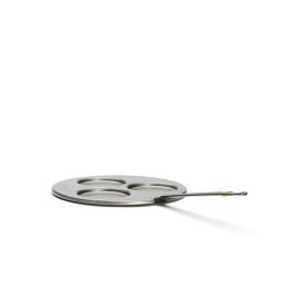   Palacsintasütő, 3 fészkes blini, 27 cm, Mineral B, de Buyer, vas