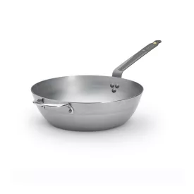 Mineral B mély vas serpenyő füllel 32 cm, de Buyer, 5,5 literes - Kiváló választás