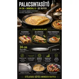 de Buyer Mineral B vas palacsintasütő 24 cm
