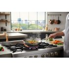 de Buyer Mineral B vas Wok, 24 cm lapos aljú fedő nélkül