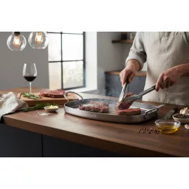Vasserpenyő, téglalap, grill, 38 cm, Mineral B, de Buyer - Kiváló választás
