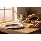 Palacsintasütő, 24 cm, bükkfa nyél, Mineral B Bois, de Buyer, vas