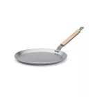 de Buyer Mineral B Bois palacsintasütő 24 cm, bükkfa nyéllel, természetes szénacélból