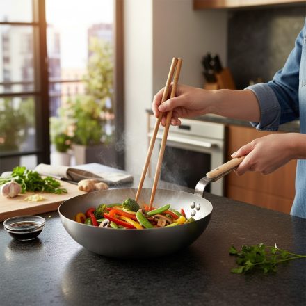 Mineral B Bois vas wok, 28 cm, de Buyer