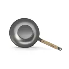 de Buyer wok 28 cm – vasból készült, méhviasz bevonatú, tartós professzionális edény