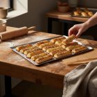 Sütőlemez 40x30 cm 45°felhajtás, de Buyer, alumínium